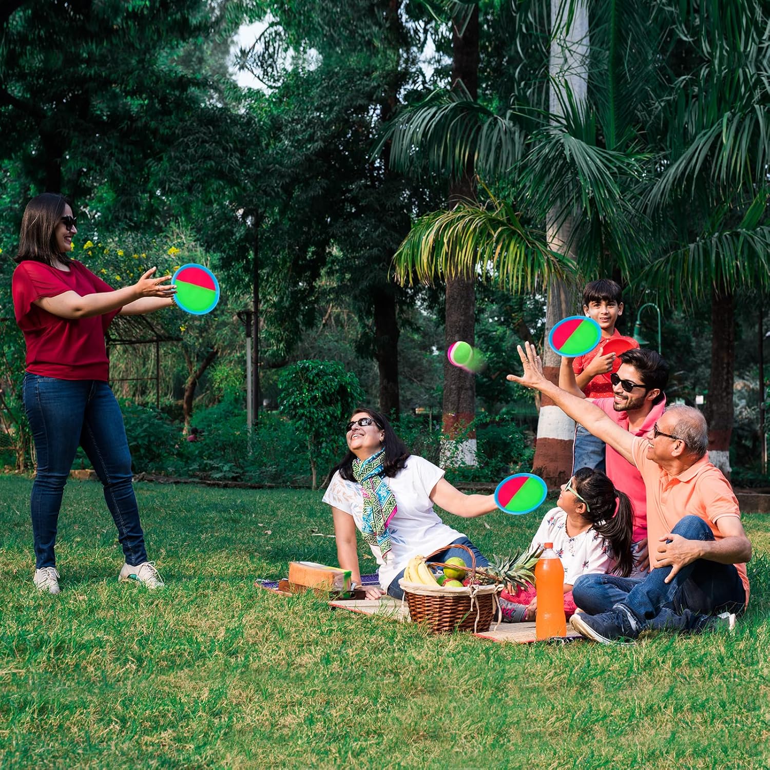 Ayeboovi Toss and Catch Ball Game Outdoor Toys for Kids Games Beach Pool Toys Outdoor Yard Games for 3 4 5 6 7 8+ Year Old Boys Girls Birthday Valentine's Day Gift Easter Basket Stuffers (Upgraded) 24hrsmart